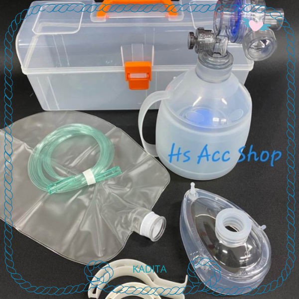 Jual Ambu Bag Manual Silicon Dewasa/Silicone Manual Resuscitator Set