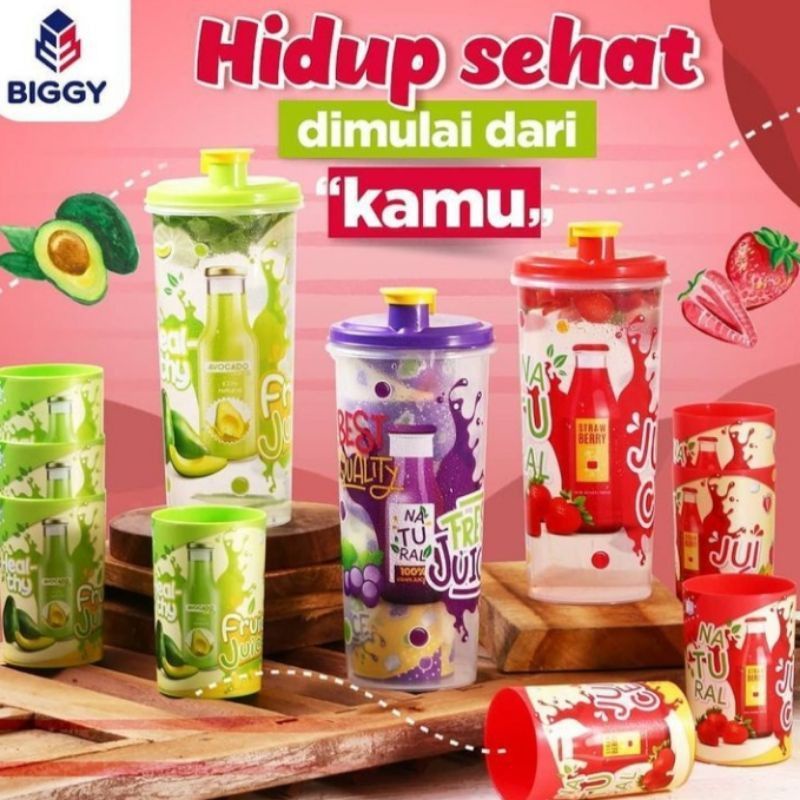 TEMPAT MINUM + GELAS CLUNY BIGGY HOME