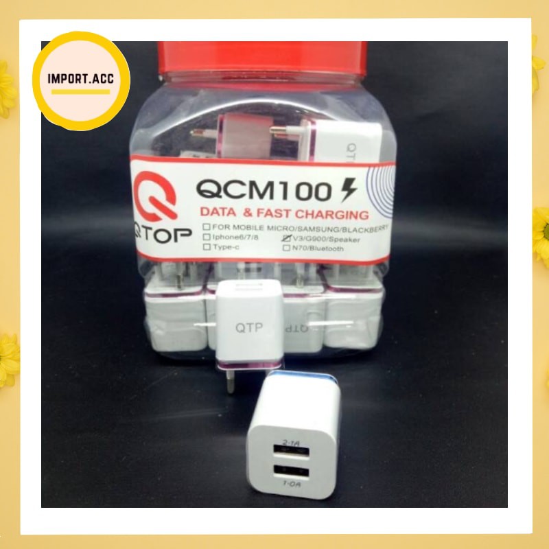 Batok Charger Led 2usb 3.1A High Quality