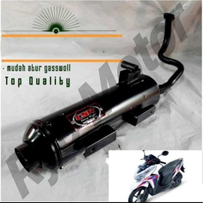 Knalpot / snapot Bobokan racing CSR Vario 125 Techno / Vario 125 Fi lama