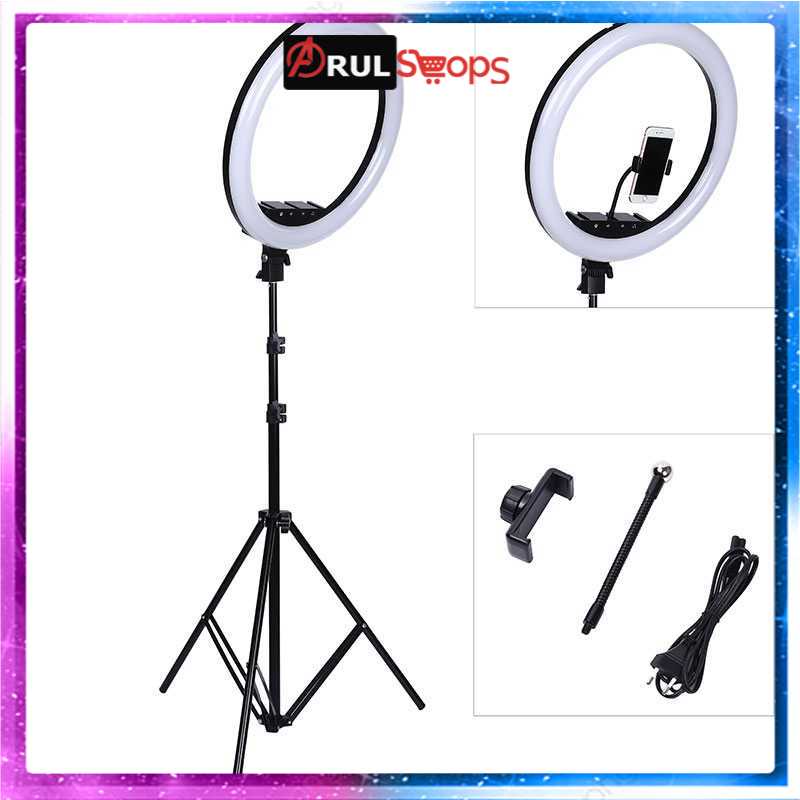 TaffSTUDIO Lampu Halo Ring Light LED Kamera DSLR Smartphone -LF-480C