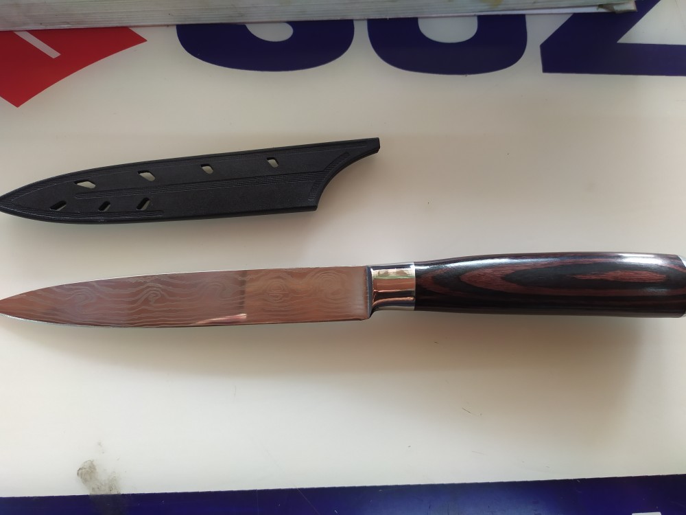 Pisau Dapur Chef Damascus Pattern - Pisau Dapur - Peralatan Masak - Pisau