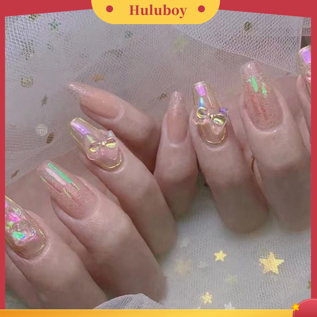 Huluboy Huluboy♡ 1 Kotak Ornamen Pita 3D 50g Untuk Dekorasi Manicure Wanita