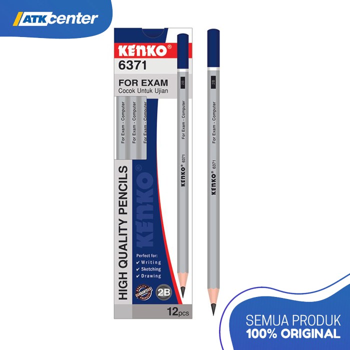 

Pensil Kenko 2B - 6371 Silver (isi 3 pcs)