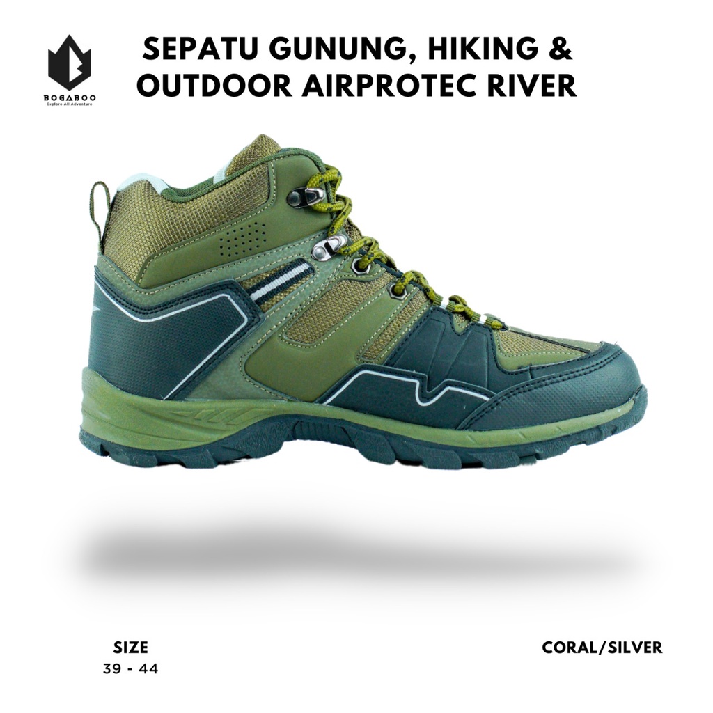 Sepatu Gunung Hiking Air Protec RIVER Waterproof - Sepatu Hiking - Sepatu Outdoor - Sepatu Naik Gunung Pria Wanita