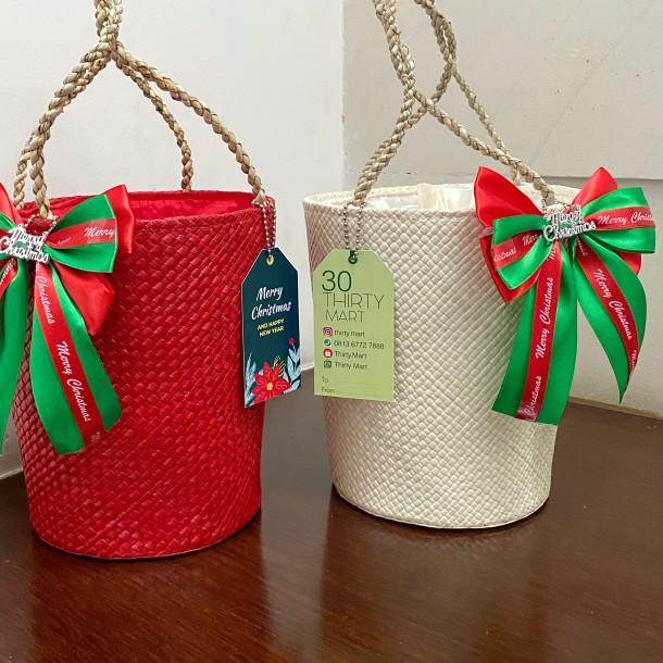 Packaging Hampers Tas Pandan Anyaman - Tas M
