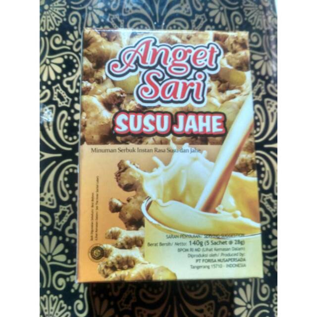 

Anget sari SUSU JAHE 140gr ( 5 sachet ×28gr)