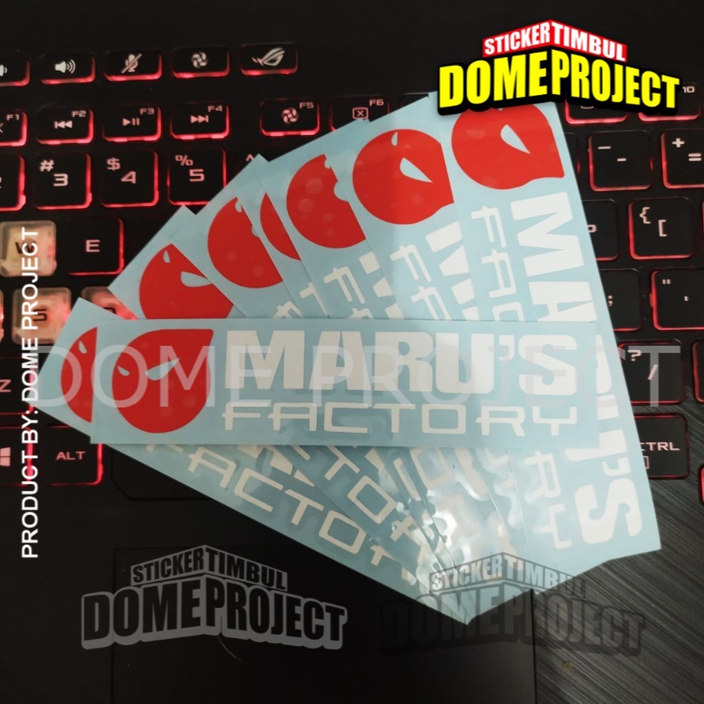 STIKER MOTOR MARUS FACTORY STIKER CUTTING STIKER MOTOR STIKER AKSESORIS SEPEDA MOTOR