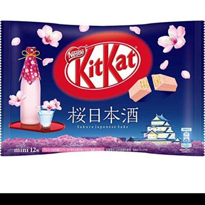 

KITKAT KIT KAT JAPANESE SAKURA CHERRY SAKE SNACK JAPAN WAFER JEPANG