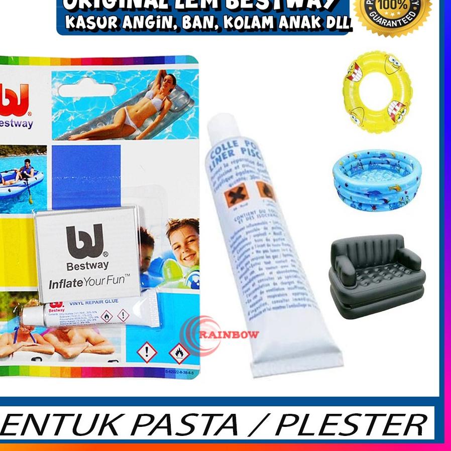 

←sy Dijual Murah← Bestway - Lem Tambal Ban Kolam Plastik Renang Anak Repair Kit Repair Kit / Lem Tambal Bestway Kasur 60 ←