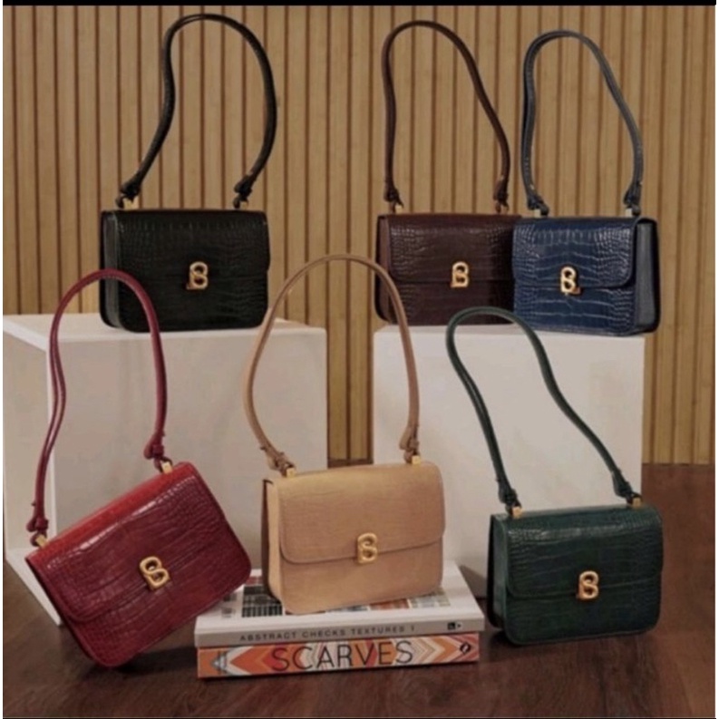 Audrey bag croco buttonscarves