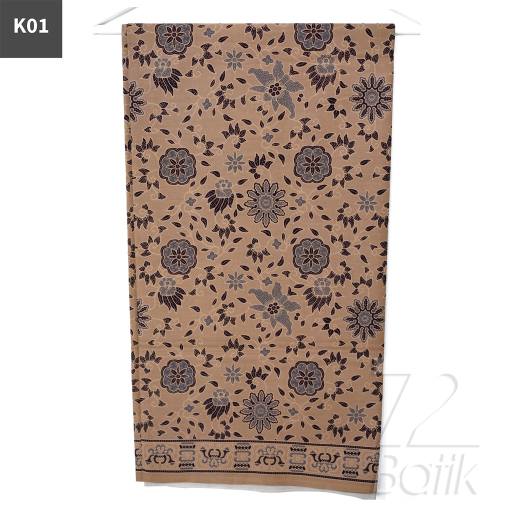 KAIN BATIK PREMIUM Bahan Katun Motif Kembang Latifolia Warna Hijau 721939 Cap 72 Jarik Jarit Samping Kebat Panjang Batik Katun Modern Premium Bahan Seragam Batik Pernikahan Kantor Keluarga Murah Kamen Jadi Batik Bali Lembaran