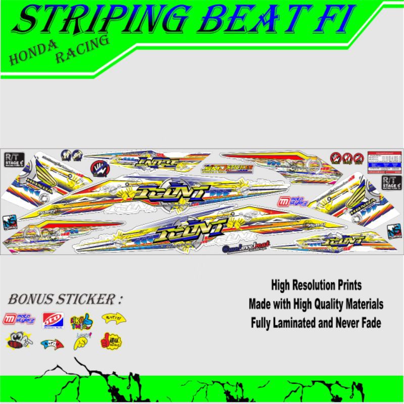 STRIPING MOTOR BEAT FI THAILOOK/KARAKTER