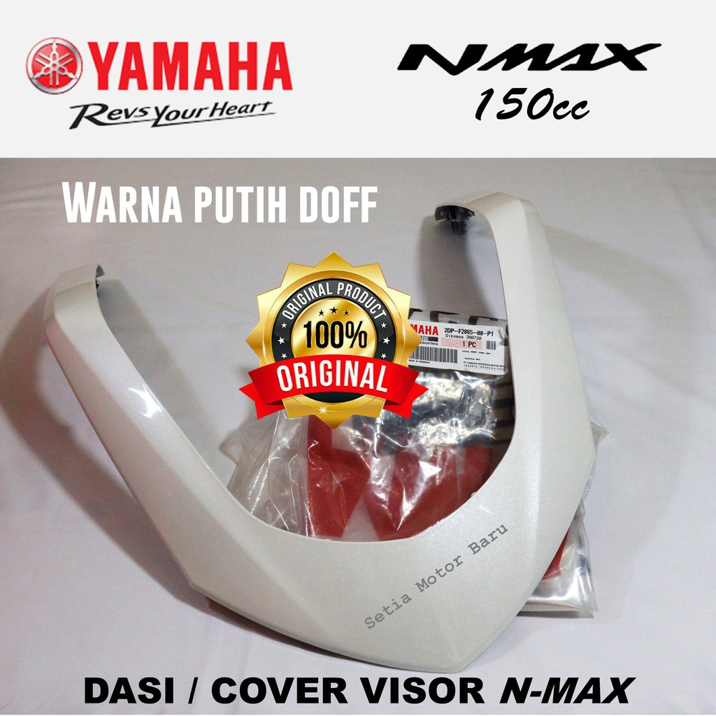 Cover Front Visor Dasi Alis Nmax N Max Old Putih Glossy Asli Yamaha Ori Ygp