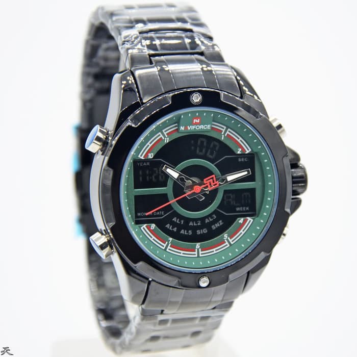 JAM TANGAN PRIA NAVIFORCE 9170M DUAL TIME ORIGINAL ANTI AIR