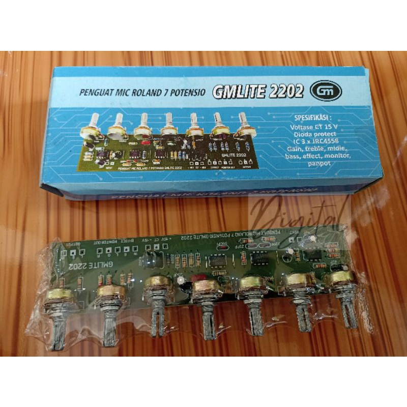 Kit Penguat Mic Roland 7 Potensio GMLITE 2202