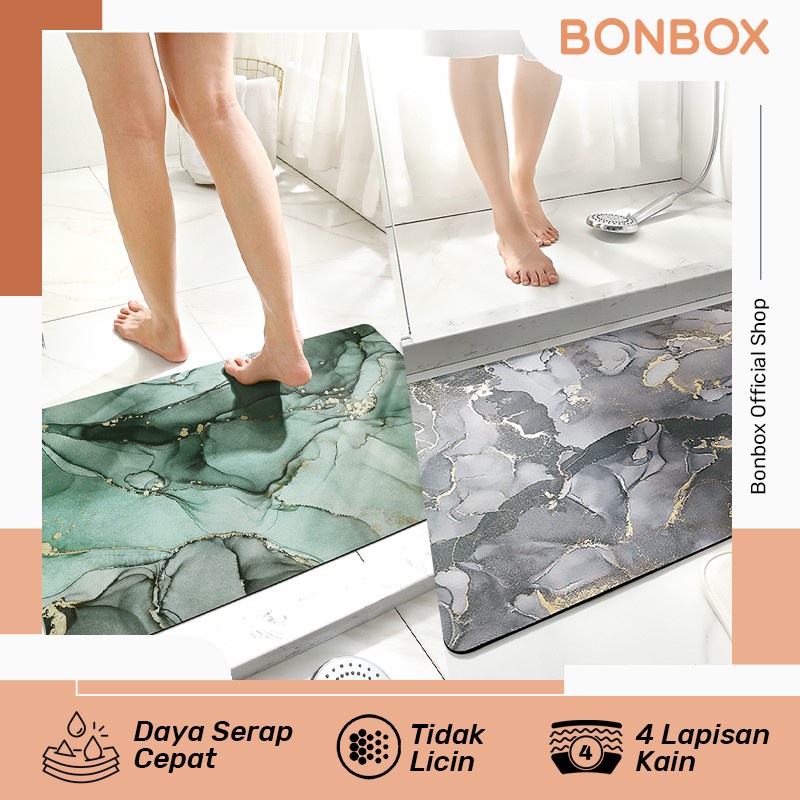 BONBOX BMV10 Keset Kaki Super Serap Anti Slip 60*40CM Menyerap Air