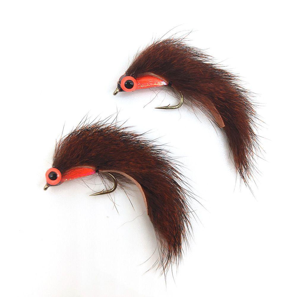 Preva 5pcs Umpan Lalat DIY Buatan Lure Memancing Tupai Strip