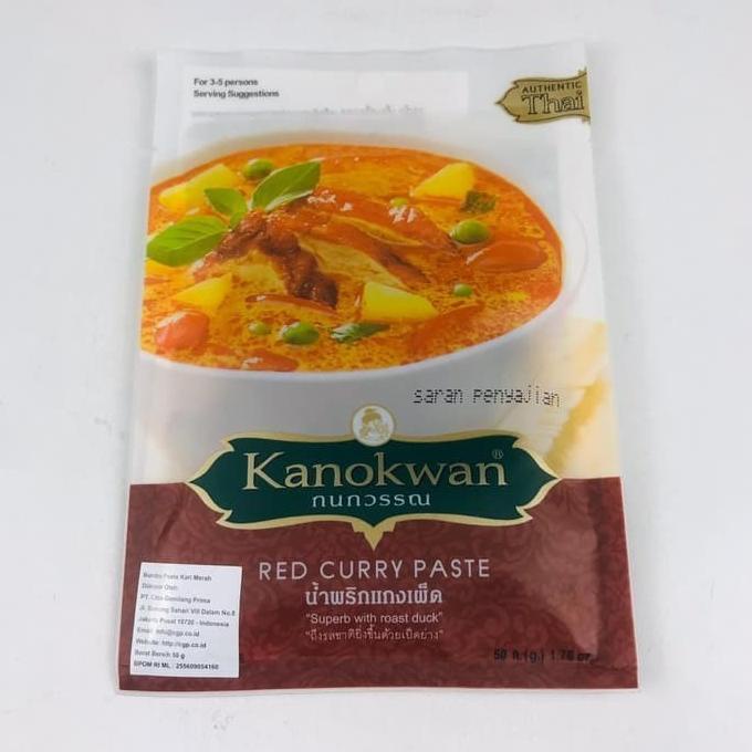 

kanokwan red curry paste 50gr
