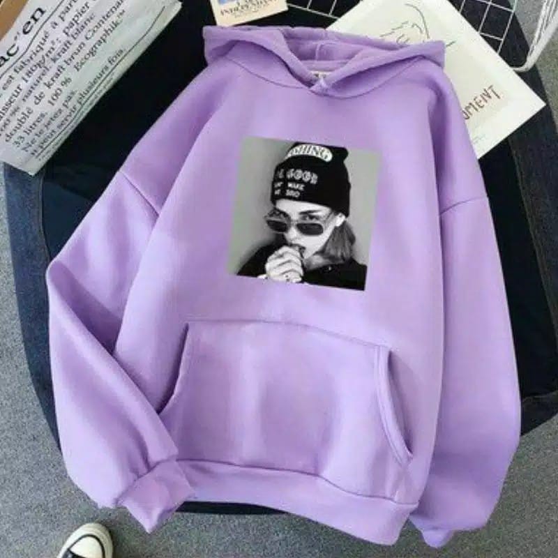 Sweater Moment Girls Hoodie  Wanita //Picture Woman-lilac