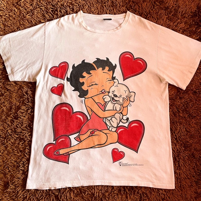 kaos vintage aop betty boop©️1994 *NEGO*