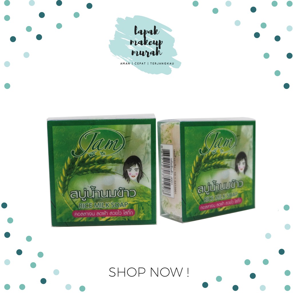 Sabun Beras Rice Thailand JAM Original 100%