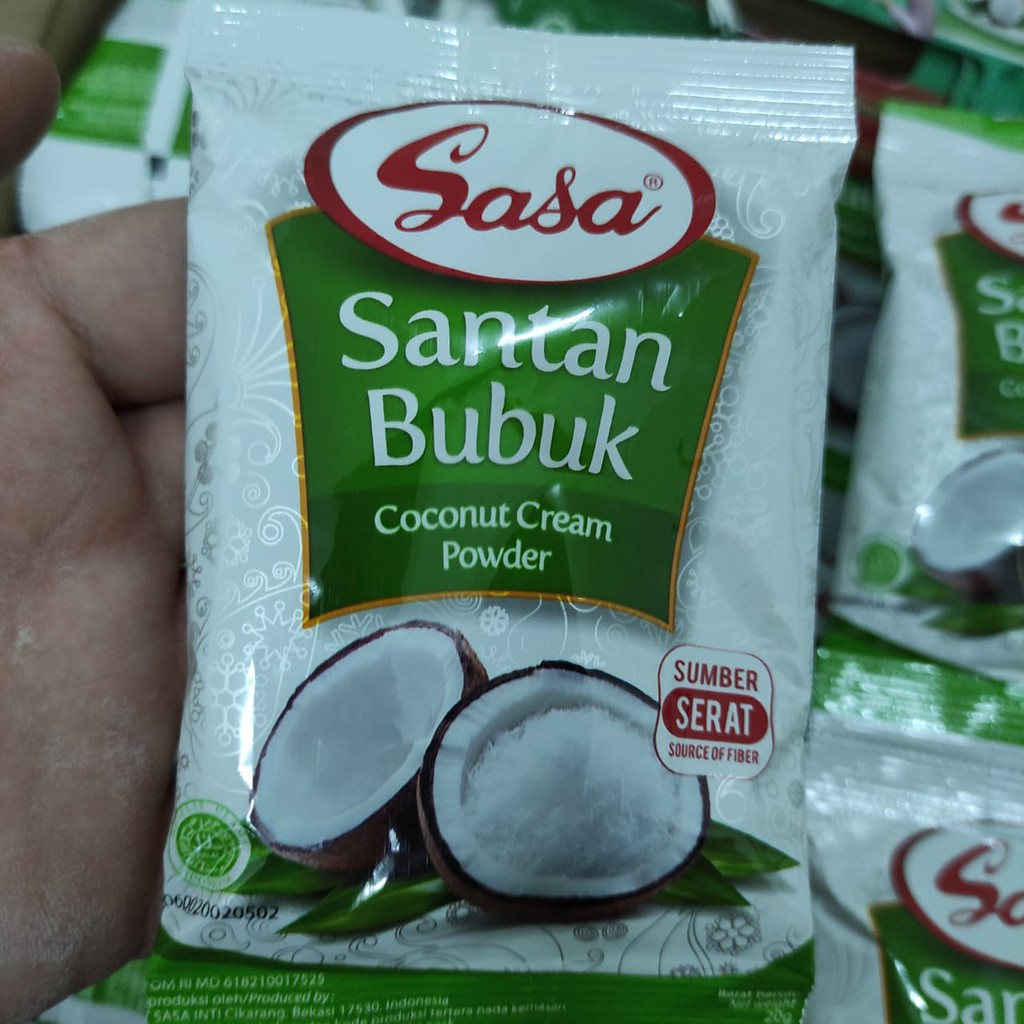 

SASA Santan Bubuk Instan 20gr Coconut Powder Instant Sachet