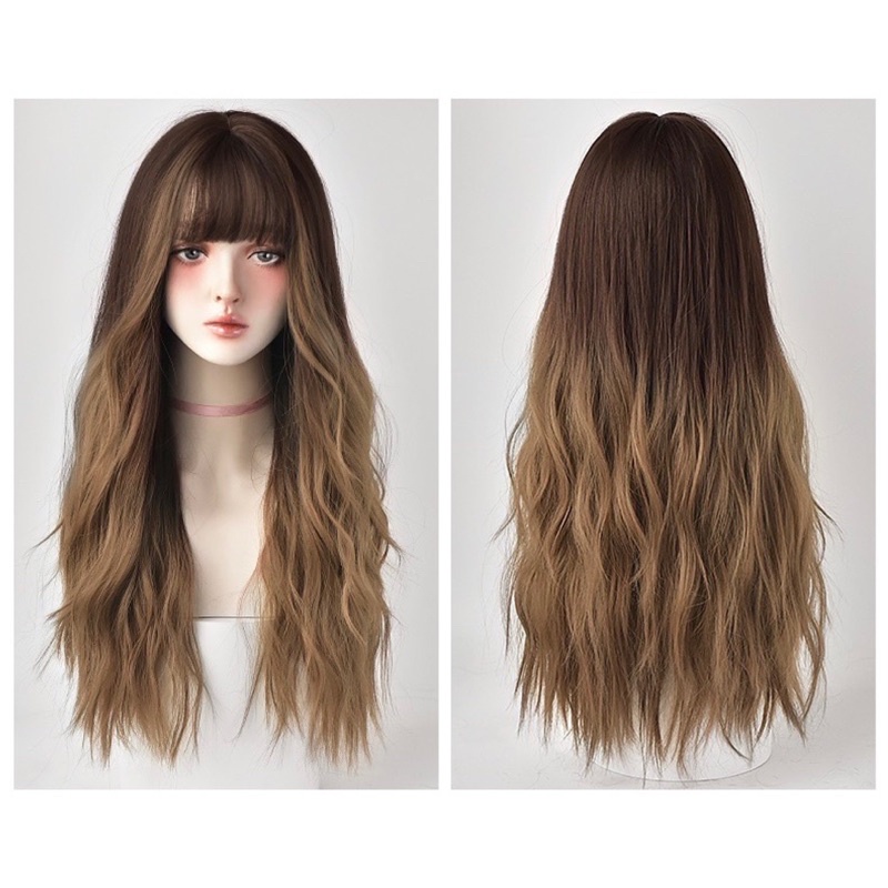 3052A full wig korean mermaid wave NEW COLOUR 65 cm