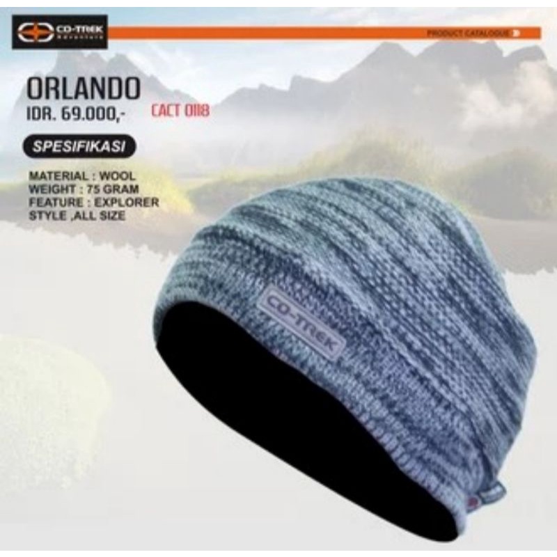 Topi Kupluk Wool Co-trek Orlando Terlaris