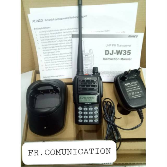 HT ALINCO DJ-W35 UHF 350MHZ WALKIE TALKIE ALINCO DJ W35 UHF LOW