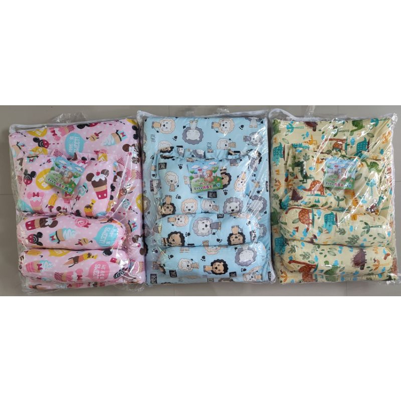 1PC Kasur Bayi Set / Bantal + Guling / Kasur Lipat Size 75 x 50 cm Mini Bantal Guling Bayi Boneka