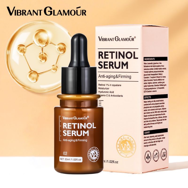 (BPOM) PAKET LENGKAP Vibrant Glamour Retinol 3 PCS [ cream wajah , serum wajah , toner wajah] night use