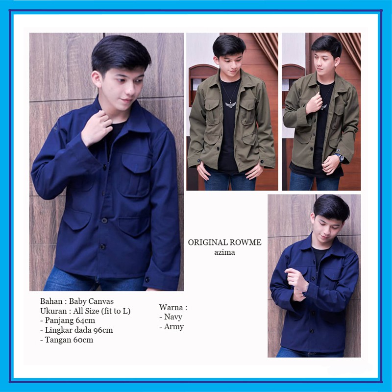 Jaket Kemeja Pria ROW 00 Parka Outer Jaket PDH/PDL