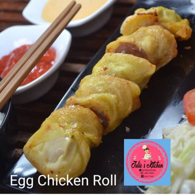 

Egg chicken rolll