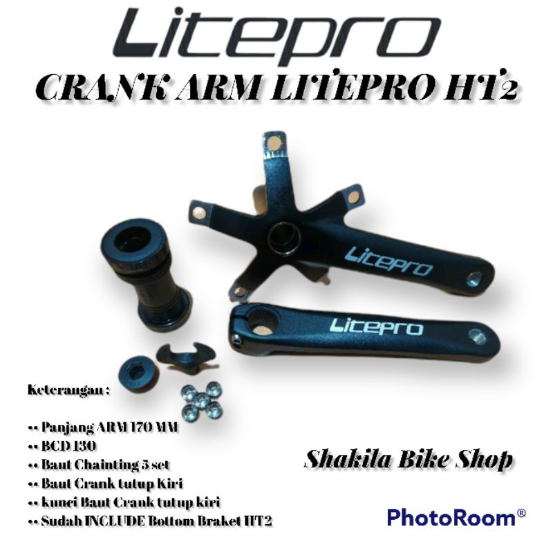 Crank Arm Litepro HT2 BCD 130mmBB HT2 BCD 130mm ORIGINAL LITEPRO