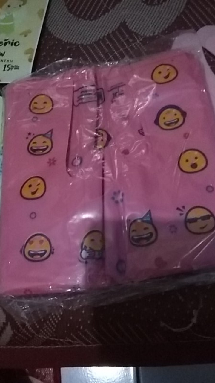 [50pcs] Plastik Packing Olshop Kantong Kresek Ramah Lingkungan Motif Smile 15x31 Cm