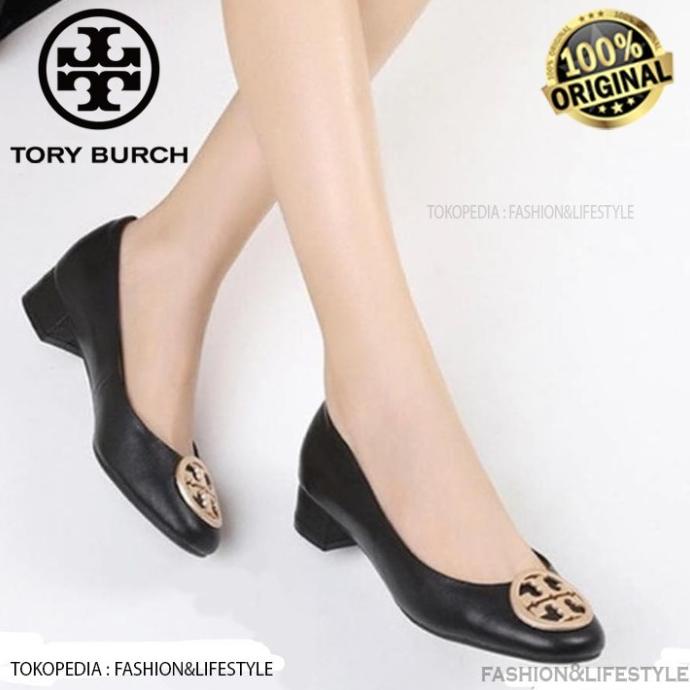 (SPECIAL RAMADAN) TORY BURCH Shoes Janey Pump Shoes Wedges Black PROMO