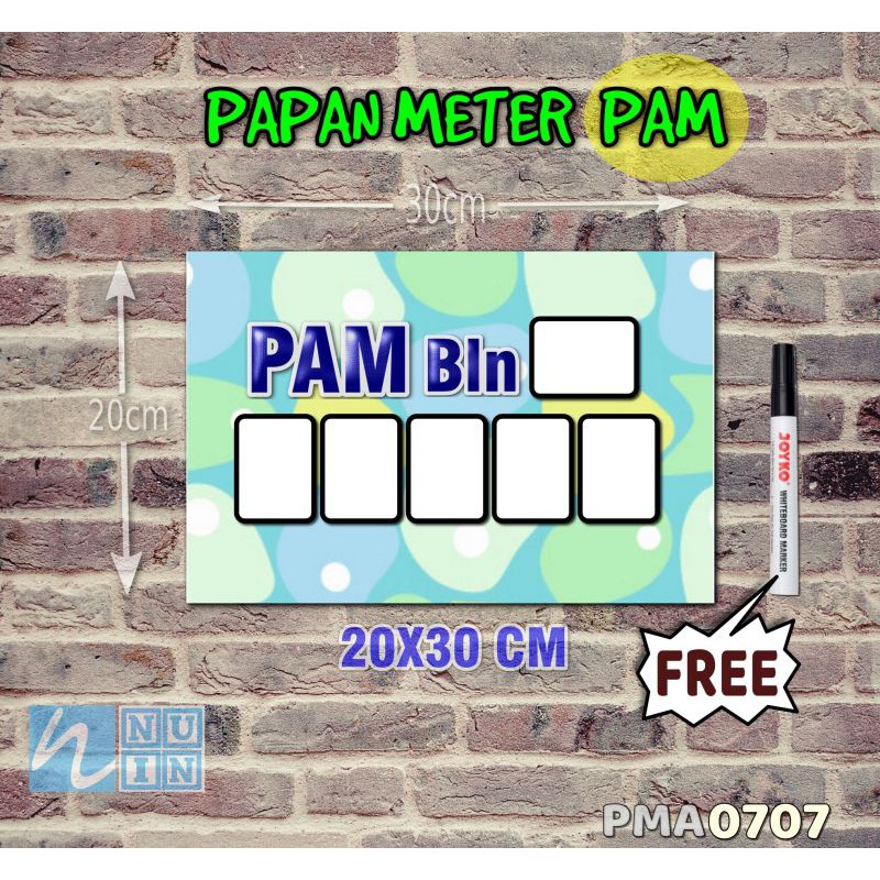 

Nuin Papan Meter Listrik PLN PAM motif Unik - Pastel 07