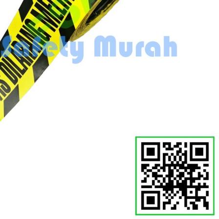 

™ Garis Polisi Tulisan DILARANG MELINTAS Safety Line Kuning Hitam 3" 300 ♧