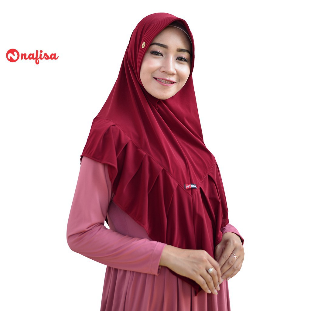 Jilbab Nafisa Yess/NF Tyass/Jilbab Rempel/HIjan Instan/Kerudung Syari