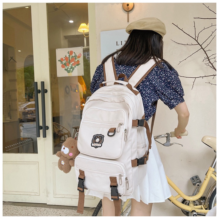 WYK90 Tas Ransel Wanita Pria Sekolah Kuliah Long Oldiest Backpack Impor TKM