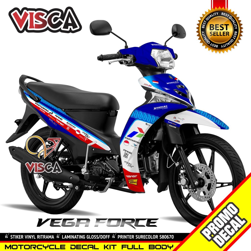 Decal Vega Force Full Body Stiker Vega Force Full Body Striping Vega Force Mandalika