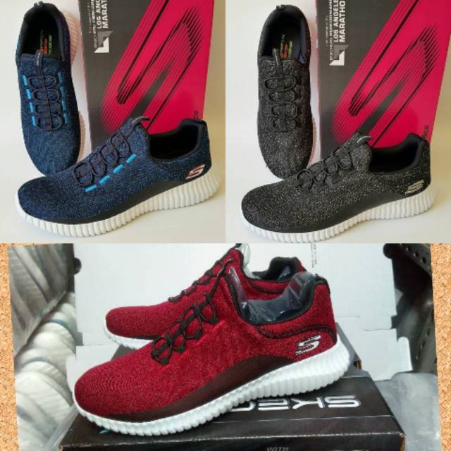 Skechers muzzin men + lengkap bok