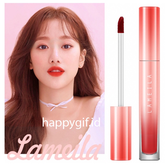 LAMEILA Lip Glaze Hot Pink Matte Lipstick Lip Gloss Lipstik Membuat Bibir Menjadi Lebih Terlihat Cantik Dan Berwarna LA140