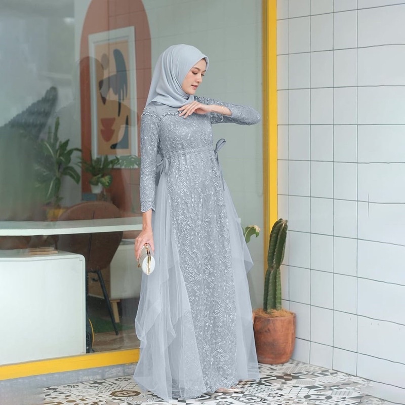 TERMURAH - ALZERA MAXI TULLE MUTIARA MIX PAYET - GAMIS PESTA MODERN - DRESS KONDANGAN LAMARAN WISUDA - AUREL GOWN - BAJU GAMIS LEBARAN - GAMIS REMAJA KEKINIAN - GAMIS TERMURAH - DRESS BRUKAT MUSLIM - GAMIS BROKAT IMPORT