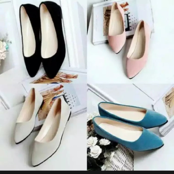 Sepatu Wanita Flat Shoes/Sepatu Pansus /Sepatu Balet Polos