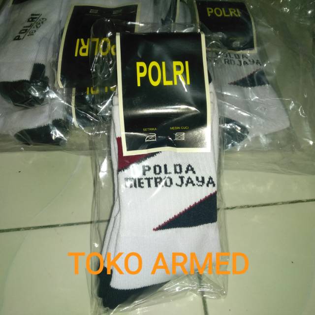 Kaos Kaki Olahraga Putih jatah Polri