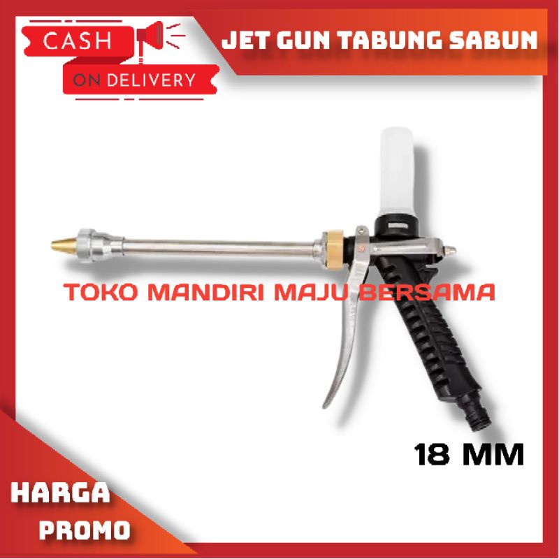 Gun Sprayer Cuci Mobil + Tabung Sabun / Semprotan Steam High Pressure