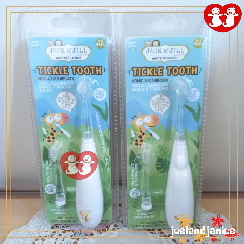 Jack N' Jill Sonic Tickle Toothbrush &amp; Replacement Head