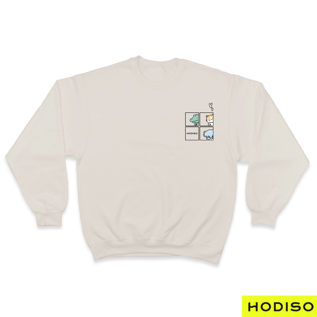 HODISO - Basic Sweater Half Animal Unisex Size M-XXL (Pria&amp;Wanita)